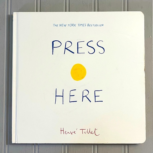 Press Here Hard Cover Book By Hervé Tullet Touch Think‎ Learn Fun Interactive - Picture 1 of 12